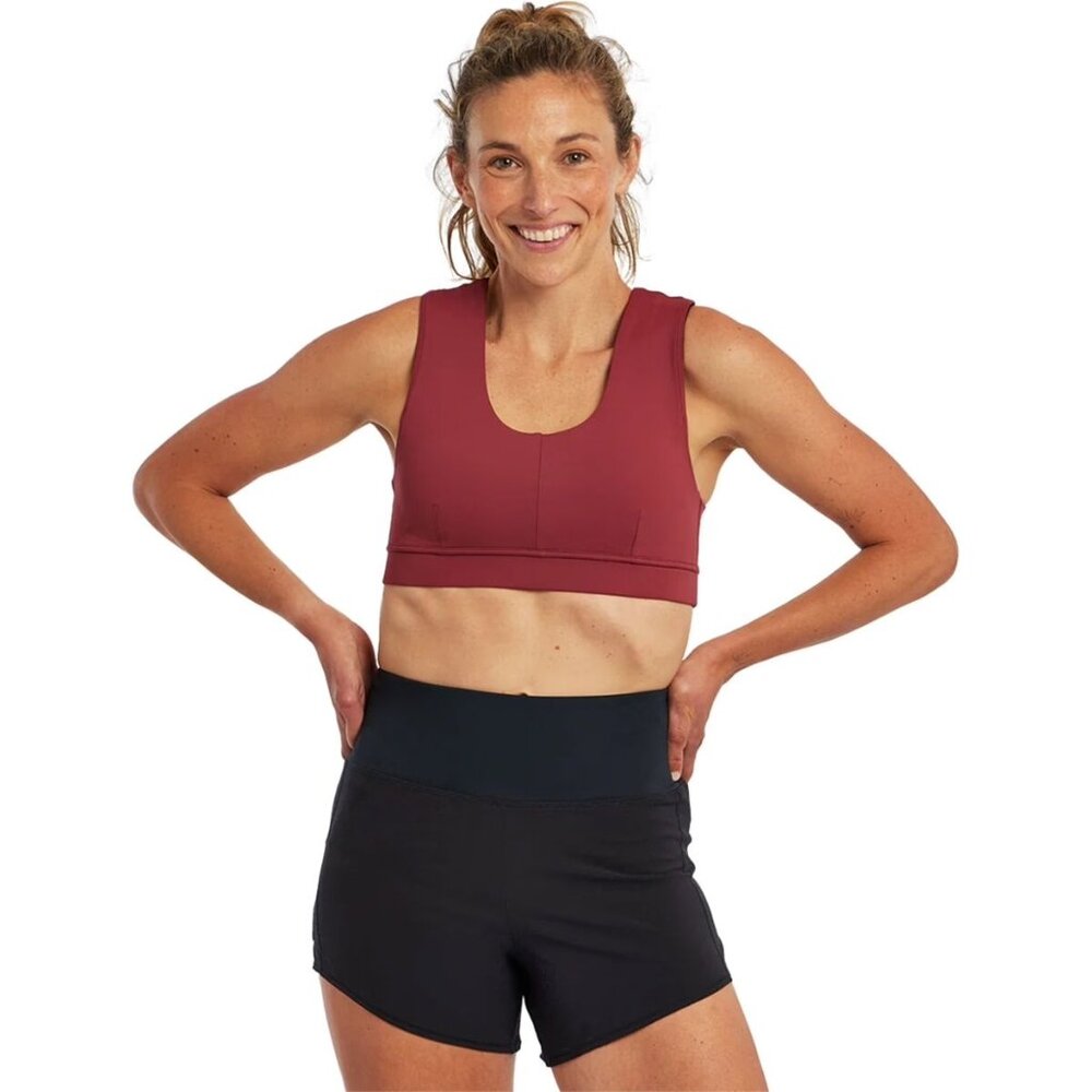 Oiselle Flyout Bra- size 4, orange